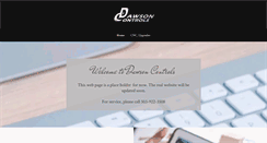 Desktop Screenshot of dawsoncontrols.com